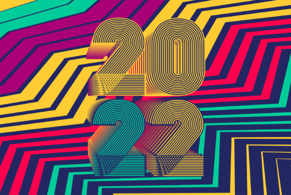 Celebrating 2022 with Colorful Zig Zag Designs