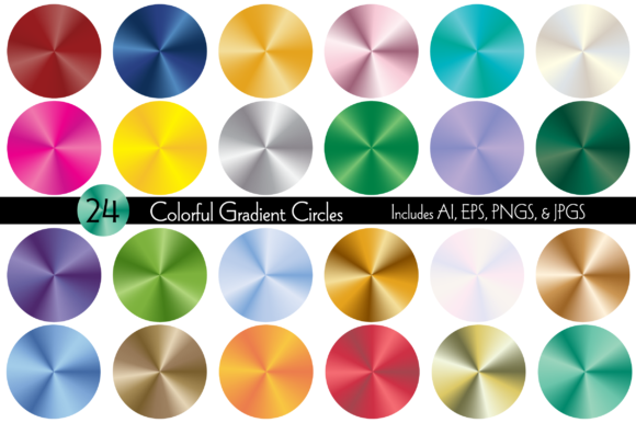 Colorful Gradient Circles: Your Design Toolkit