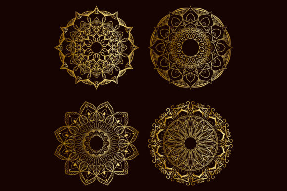 Elevate Designs with a Luxury Gold Mandala Set
