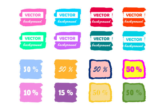Elevate Your Brand with Colorful Pastel Neon Paintbrush Brushstrokes