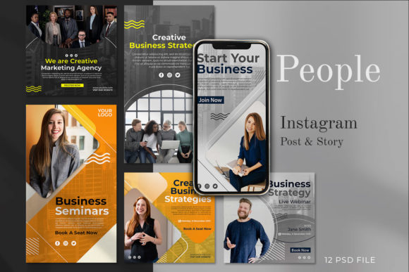 Elevate Your Brand with the PEOPLE Instagram Stories Post Template