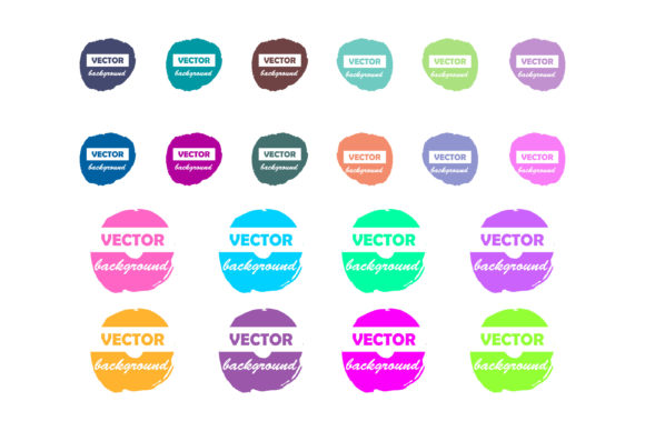 Elevate Your Visual Identity with Colorful Round Brushstroke Paint Stains