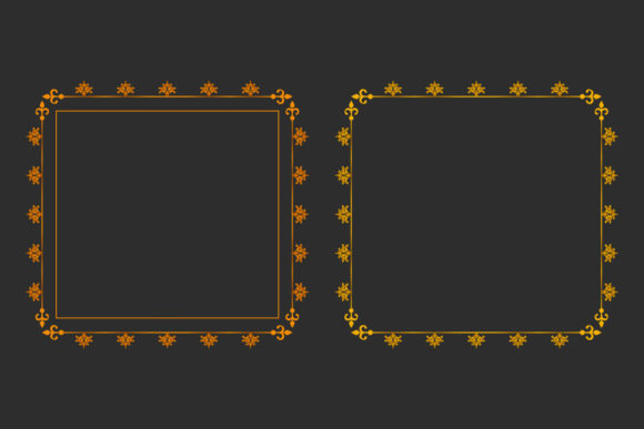 Elevating Brand Identity and Creative Workflows with the Luxury Golden Flora Border Frame Set