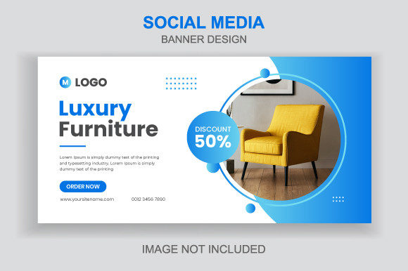 Elevating Your Online Store with a Creative Furniture Sale Web Banner Template Design