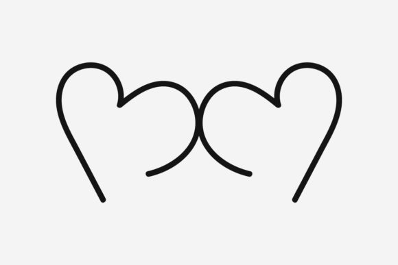 Heart Doodle Collection Heart Line Art