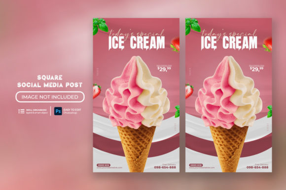 Instagram Story Ice Cream Template