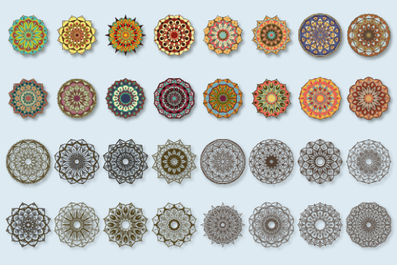 Mandala Art Set: A Versatile Design Resource for Creative Workflows