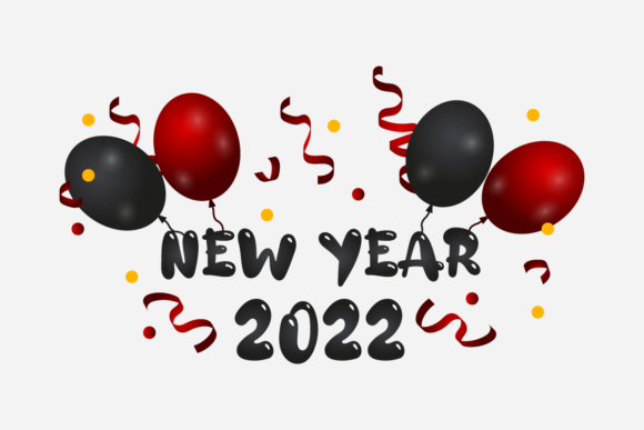 New Year Tshirt Confetti and Balloon: A Creative Celebration for 2022