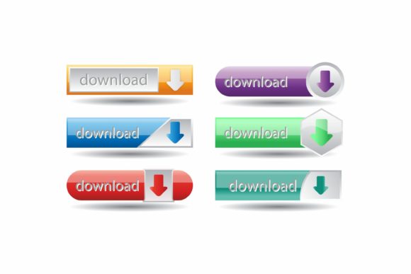 Unlocking Design Potential with Fully Editable Vector Download Buttons