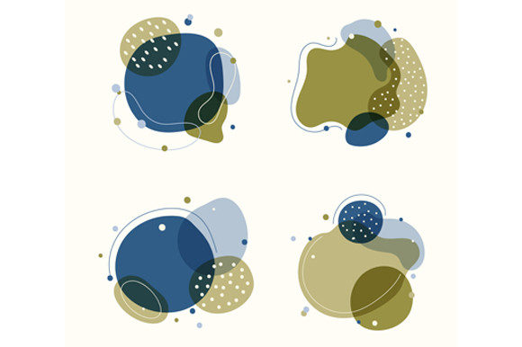 Unlocking the Potential of Set Trendy Organic Shape Elements Liquid for Modern Design