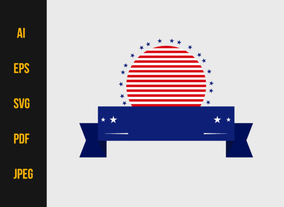 USA Flag Memorial Day Illustration
