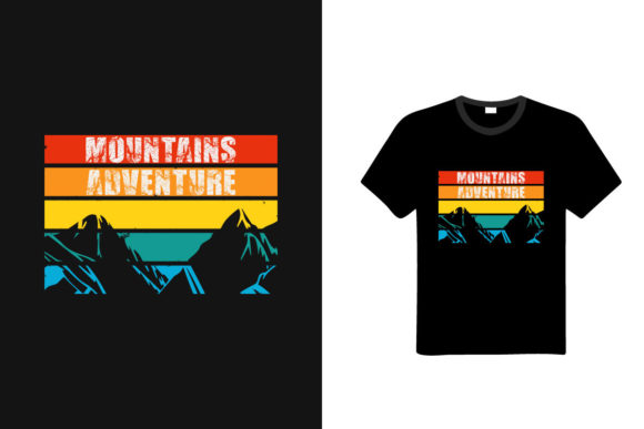 Why the Mountain Adventure Typography T-shirt Design is Your Next Creative Staple